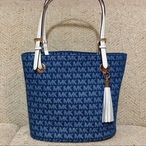 🔵Michael Kors Fabric & PCV Leather Purse🔵
